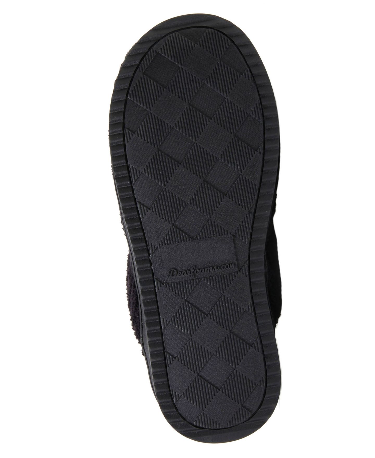 Женские тапочки Dearfoams Serena Marled Chenille Scuff House Slipper, цвет: Чёрный — фото 5