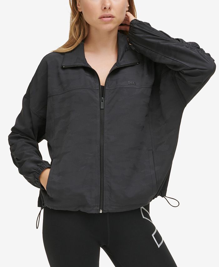 Dkny Sport Women's Ruched-Sleeve Commuter Jacket