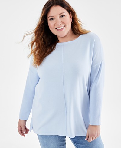 Alfani Plus Size Turtleneck Poncho Sweater, Created for Macy's - Macy's