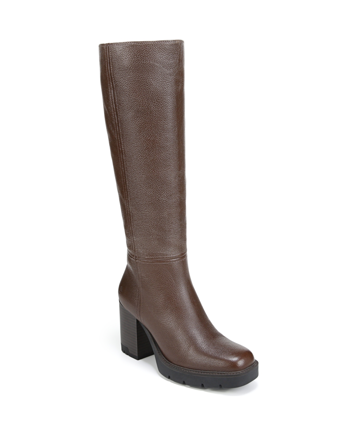 Willow Lug Sole Tall Boots - Chocolate Brown Leather
