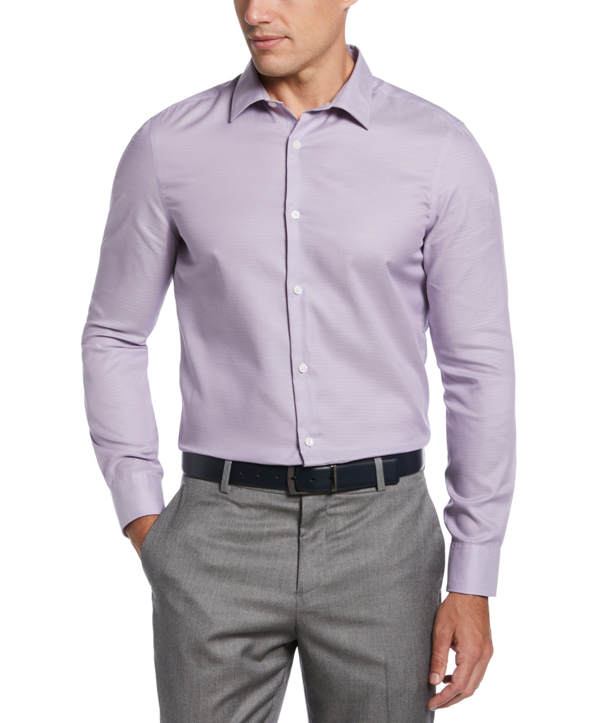Men's Slim-Fit Dobby Shirt - Castlerock Grey