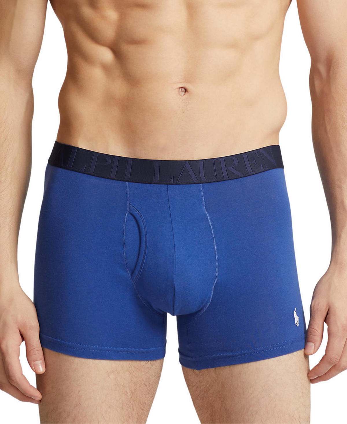 Polo Ralph Lauren Men's 3-Pack. Classic Stretch Trunks - Cruise Navy Pony