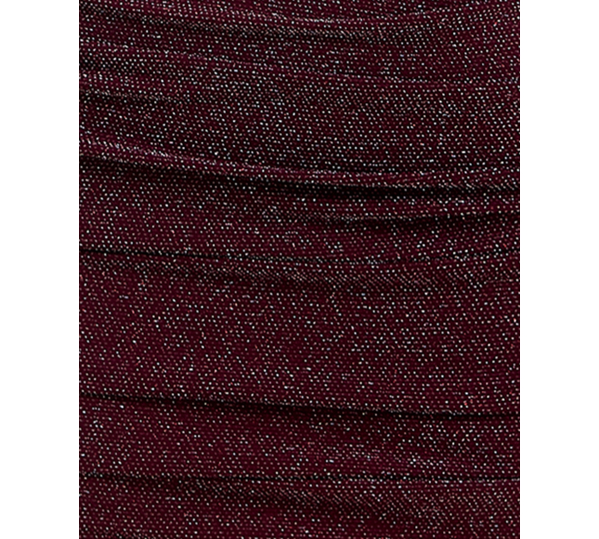 Shop Bcx Juniors' Crisscross Long-sleeve Glitter-knit Bodycon Dress In Plum