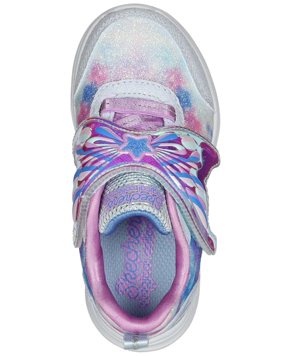 Skechers Toddler Girls Slip-Ins- Glimmer Kicks' - Fairy Chaser Adjustable Strap Casual Sneakers from Finish Line - Lavender