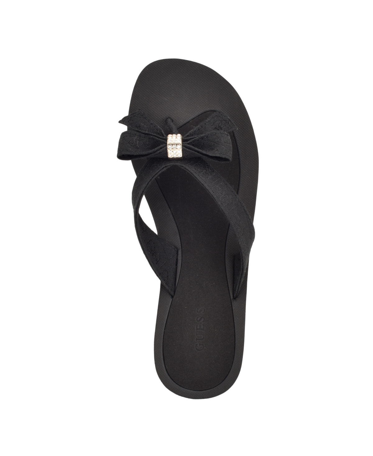 Guess Women's Tutu Eva Fashion Bow Detail Flip Flop Sandals