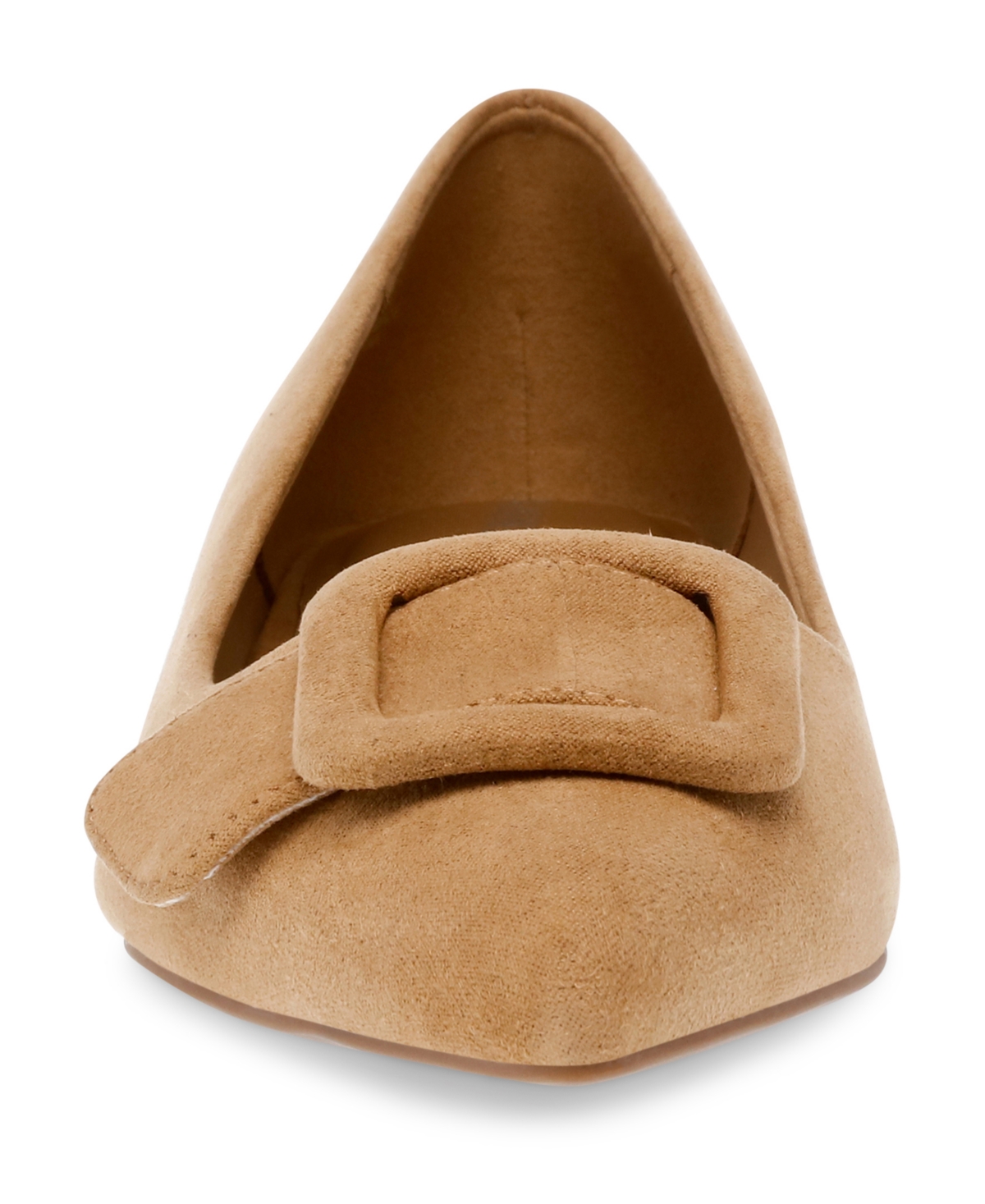 Shop Anne Klein Women's Kalea Pointed Toe Buckle Flats In Sand