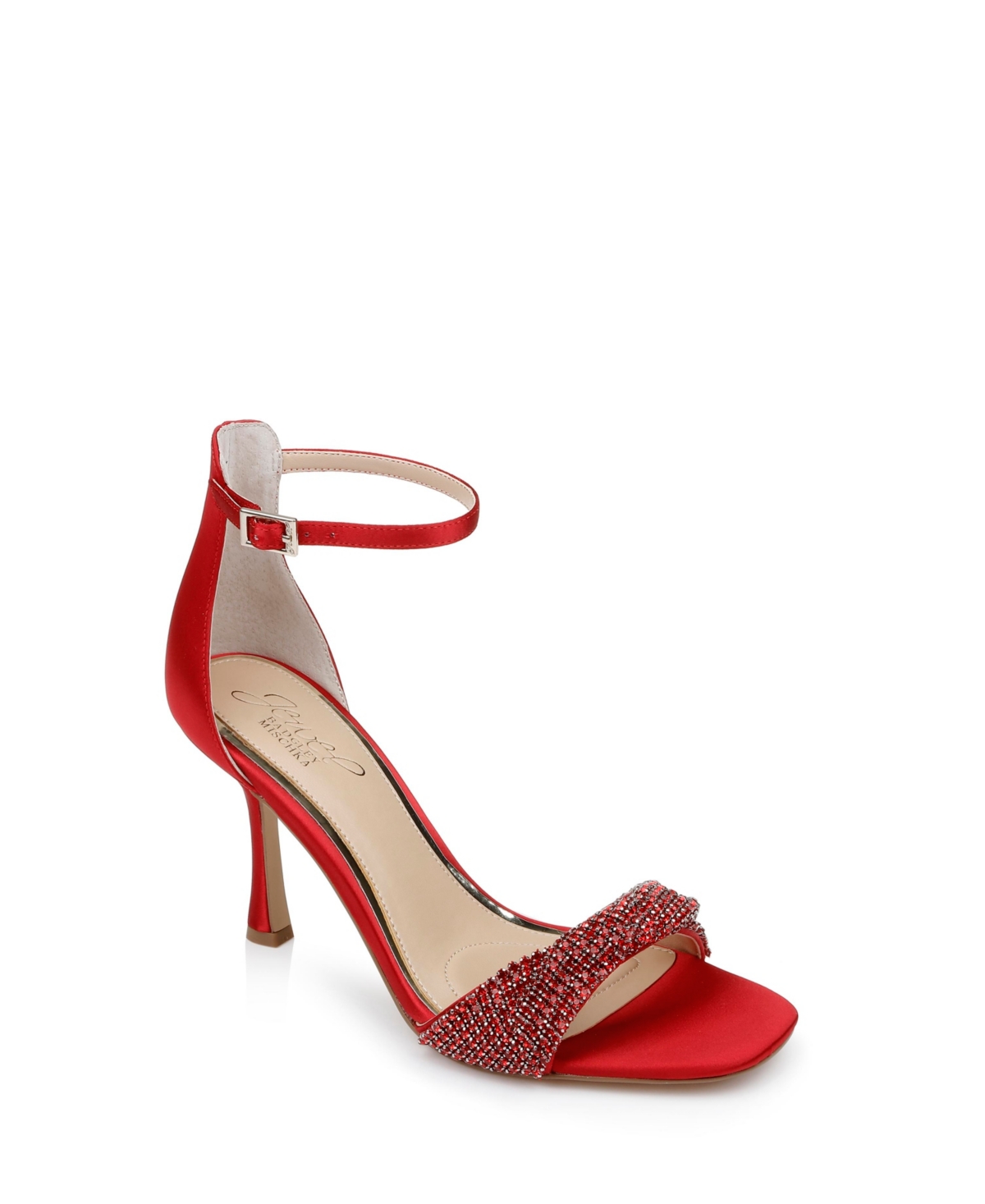 Jewel Badgley Mischka Women's Yesica Evening Sandals In Luscious Red