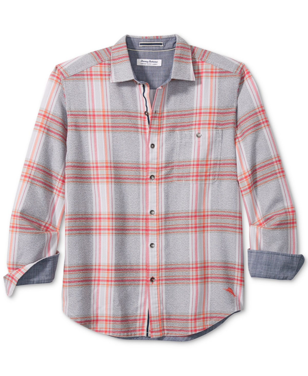 Tommy Bahama Men's Canyon Beach Unwind Plaid Flannel Shirt In Asheen