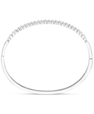 Diamond Skinny Bangle Bracelet (1/4 ct. t.w.) in Sterling Silver