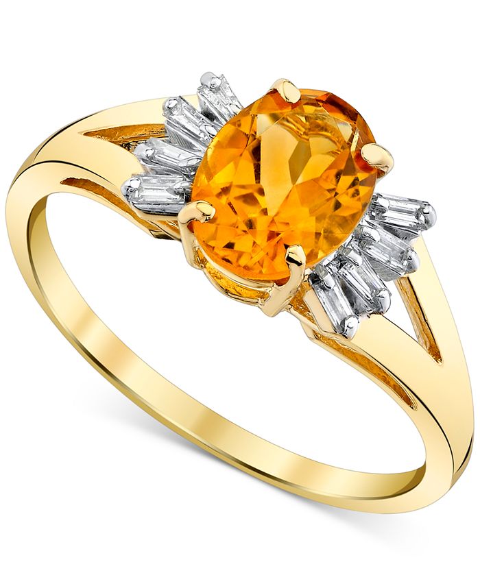 Macy's sales citrine ring