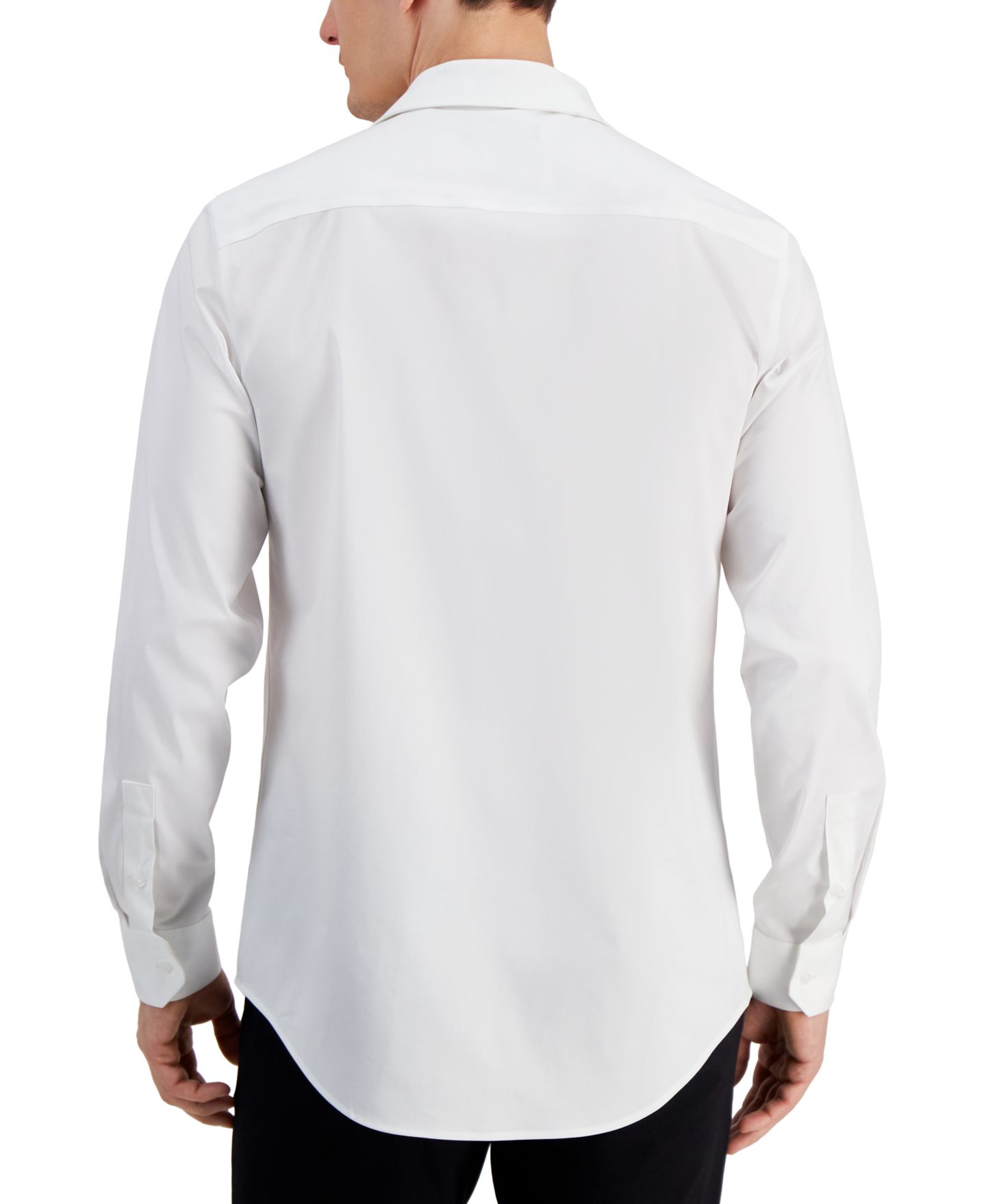Мужская рубашка Alfani Covered Placket Tuxedo Shirt, Regular & Slim Fit, цвет: Яркий белый — фото 2