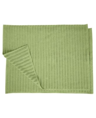 Cotton Textured Stripes 2-Pc. Bath Rug Set