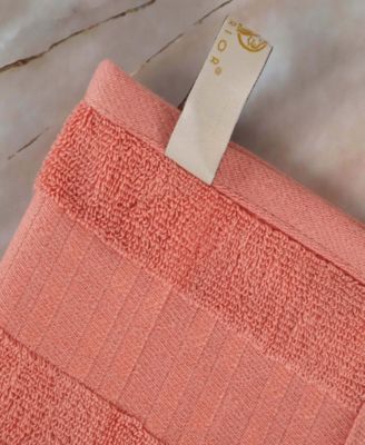 Larissa Geometric Embroidered Jacquard Border Cotton 4-Pc. Bath Towel Set