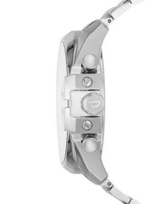 Men's Mega Chief Chronograph Silver-Tone Stainless Steel Watch 51mm