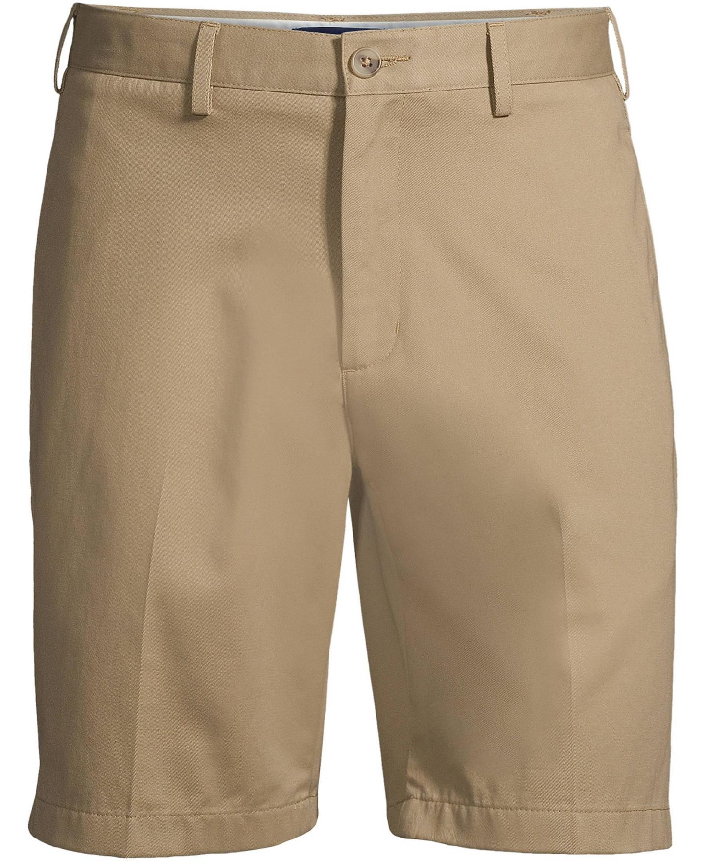 Мужские шорты Lands' End 9" Traditional Fit No Iron Chino, цвет: Хаки — фото 2