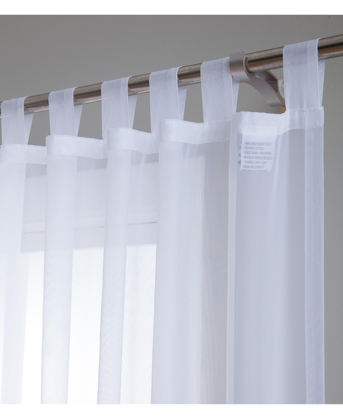 Hlc.me Tab Top Window Curtain Sheer Voile Panels for Living Room & Bedroom