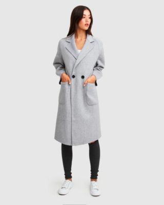 Women's Publisher Double Breasted Wool Blend Coat