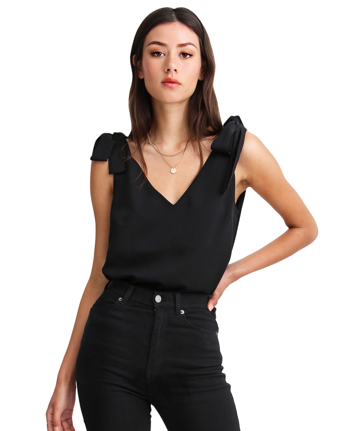 Women's Feel For You V Neck Top - Camel