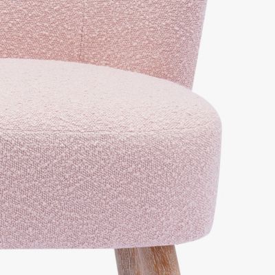 25.5" Wide Upholstered Boucle Accent Chair