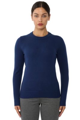 Women's 100% Pure Cashmere Long Sleeve Crew Neck Pullover Sweater