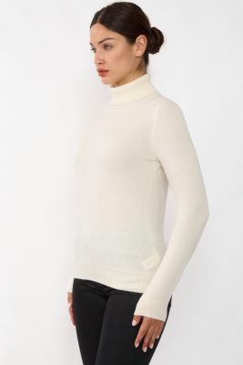 Women's 100% Pure Cashmere Long Sleeve Turtleneck Pullover Sweater