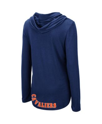 Women's Navy Virginia Cavaliers My Lover Lightweight Hooded Long Sleeve T-shirt