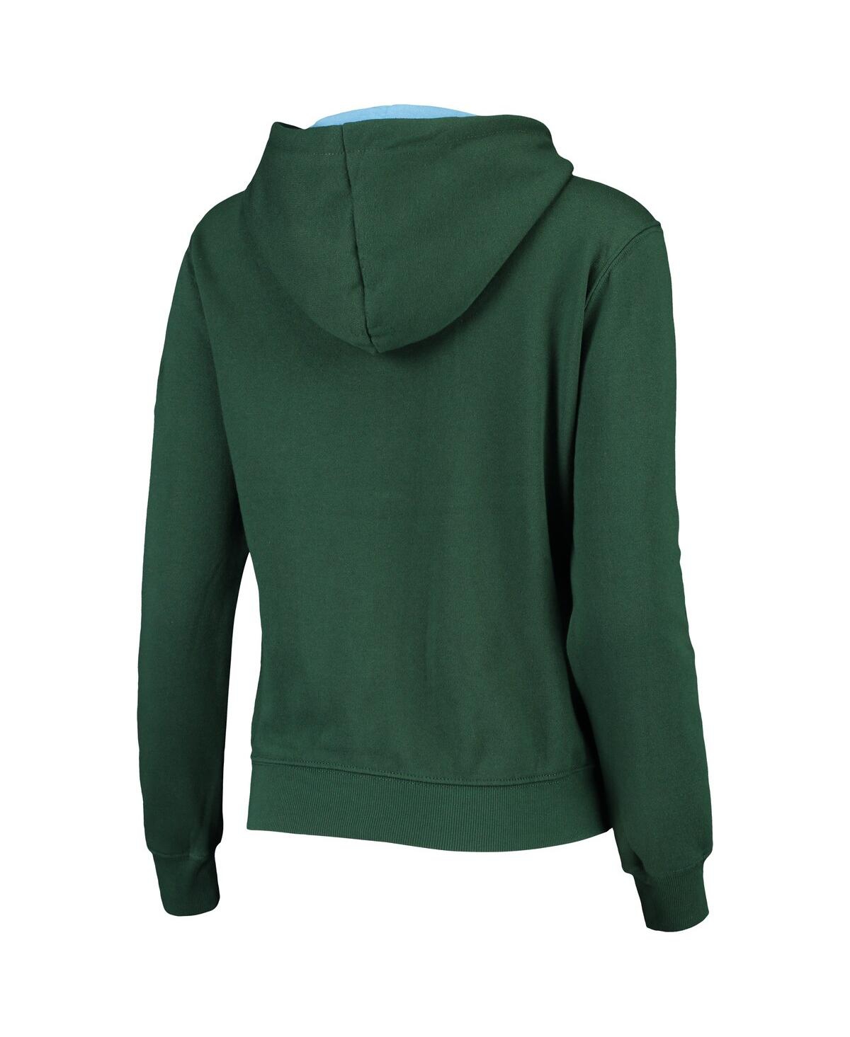 Colosseum Green Tulane Green Wave Arched Name Full-zip Hoodie In Green