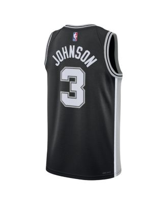 Men's and Women's Keldon Johnson Black San Antonio Spurs Swingman Jersey - Icon Edition