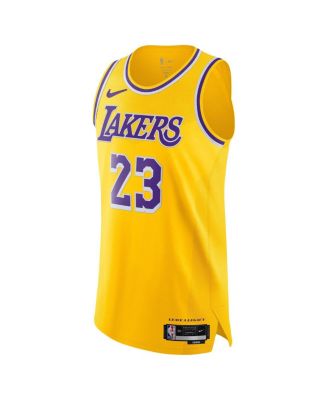 Men's LeBron James Gold Los Angeles Lakers Authentic Player Jersey - Icon Edition