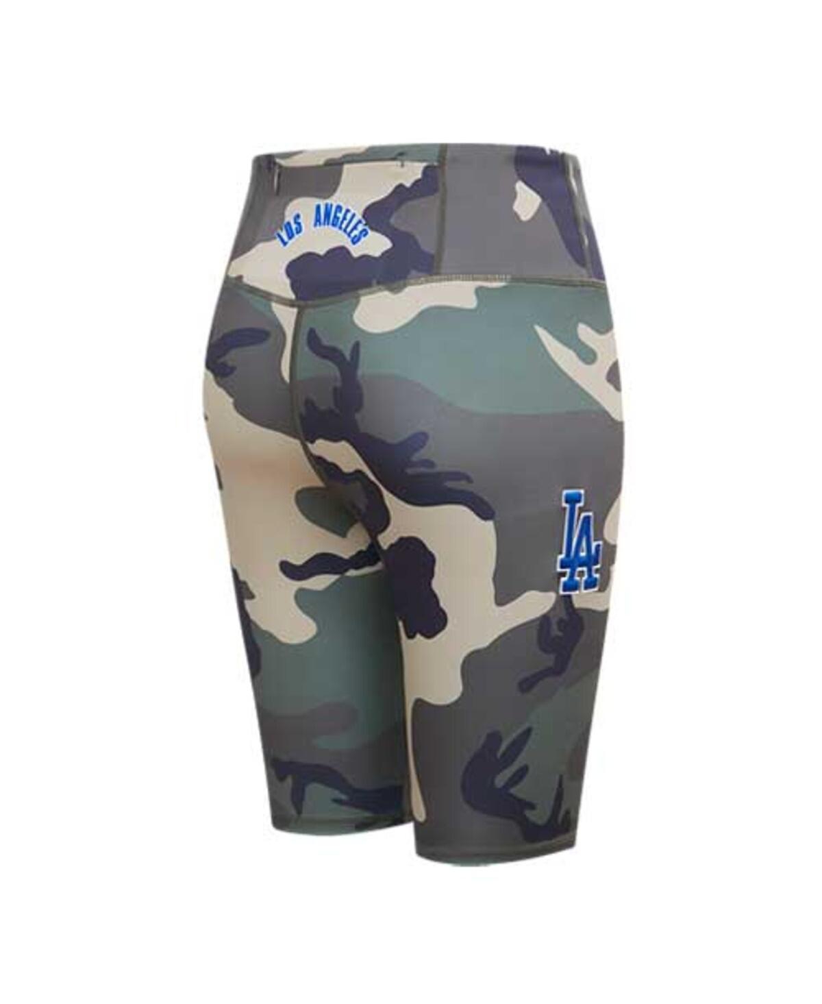 Shop Pro Standard Women's  Camo Los Angeles Dodgers Allover Print Bike Shorts