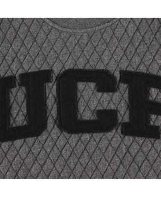 Women's Heather Charcoal UCF Knights Moose Quilted Pullover Sweatshirt