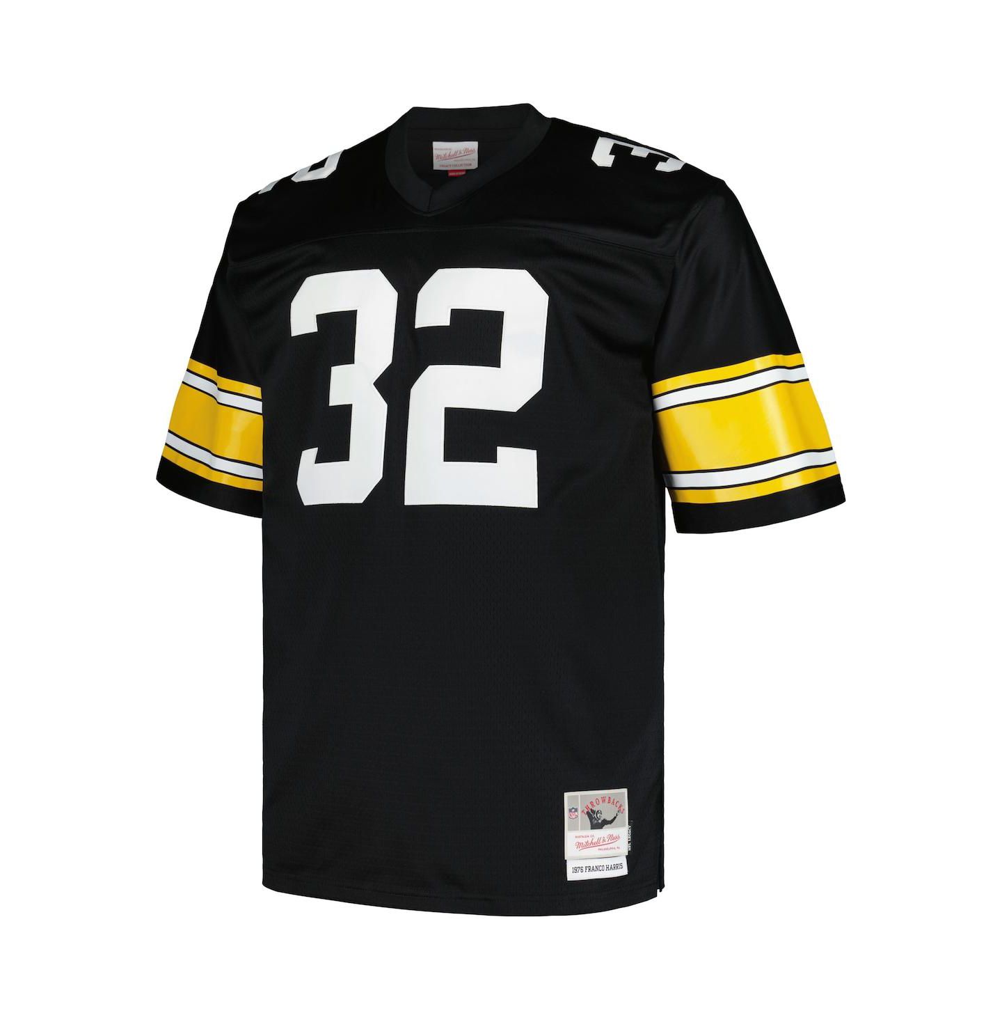 Мужское джерси Mitchell & Ness Franco Harris Pittsburgh Steelers 1976 Legacy, Black — фото 3