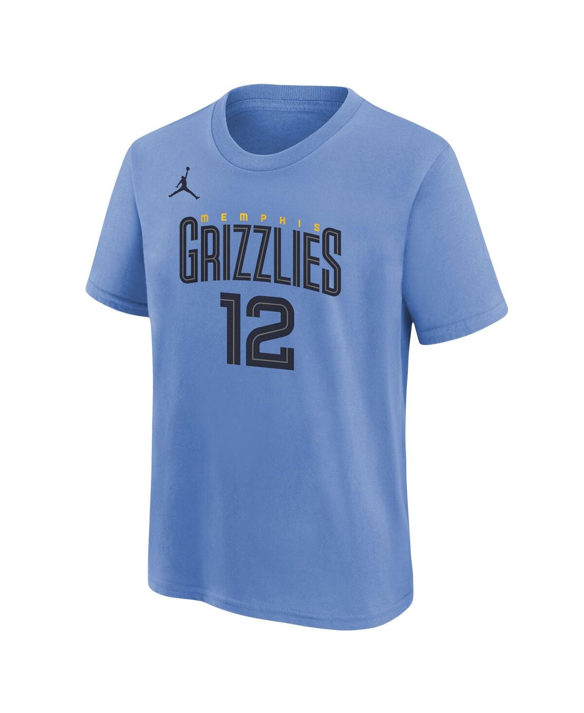 Jordan Big Boys  Brand Ja Morant Light Blue Memphis Grizzlies Statement Edition Name And Number Playe In Light Blue