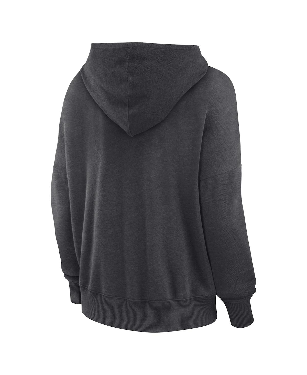 Fanatics Branded Heather Charcoal Texas A&m Aggies Campus Lace-up Pullover Hoodie In Heather Charcoal