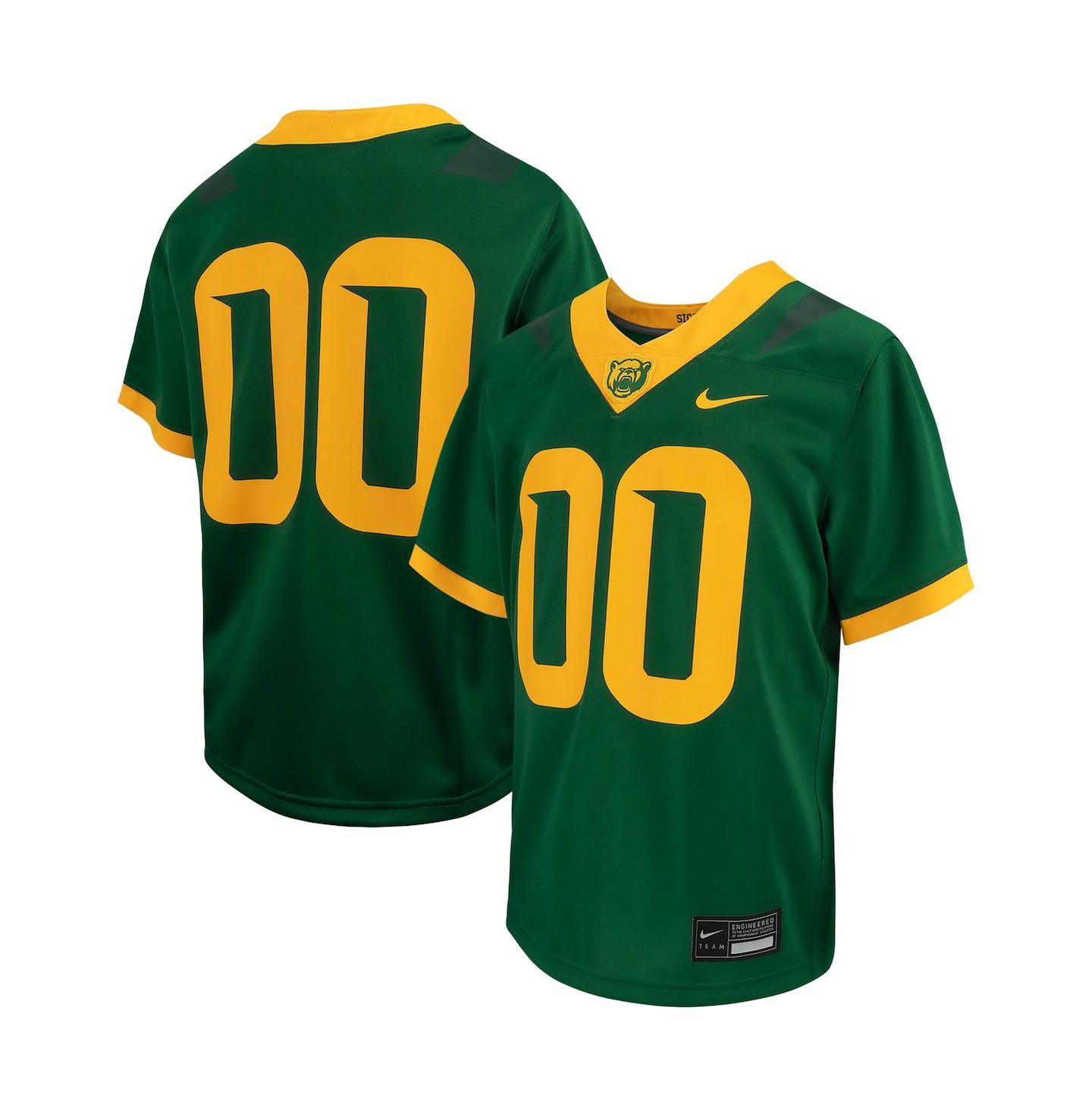 Детское джерси Nike Big Boys #00 Forest Green Baylor Bears Untouchable Replica Game Jersey — фото 1