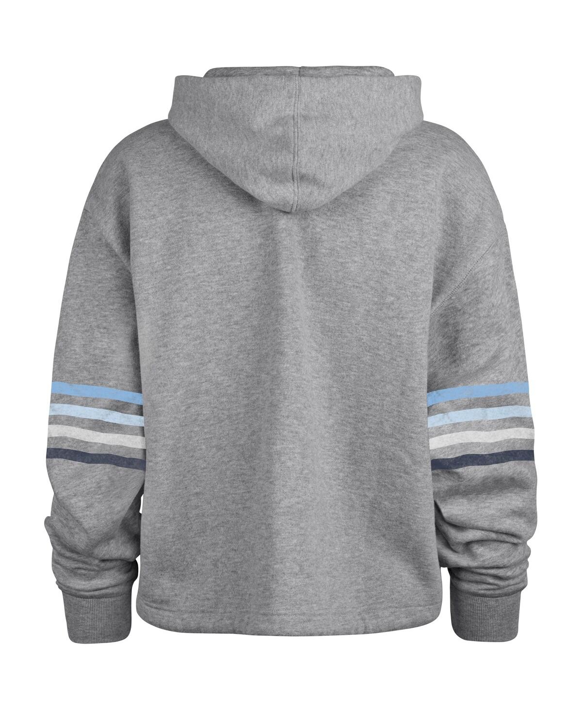 Shop 47 Brand Women's ' Heather Gray Distressed Tennessee Titans Upland Bennett Pullover Hoodie