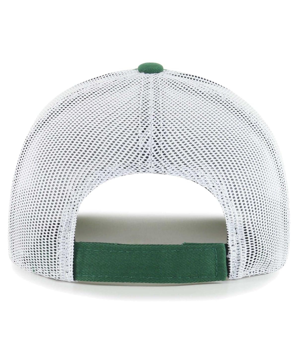 Shop 47 Brand Youth Boys And Girls ' Green, White New York Jets Scramble Adjustable Trucker Hat In Green,white