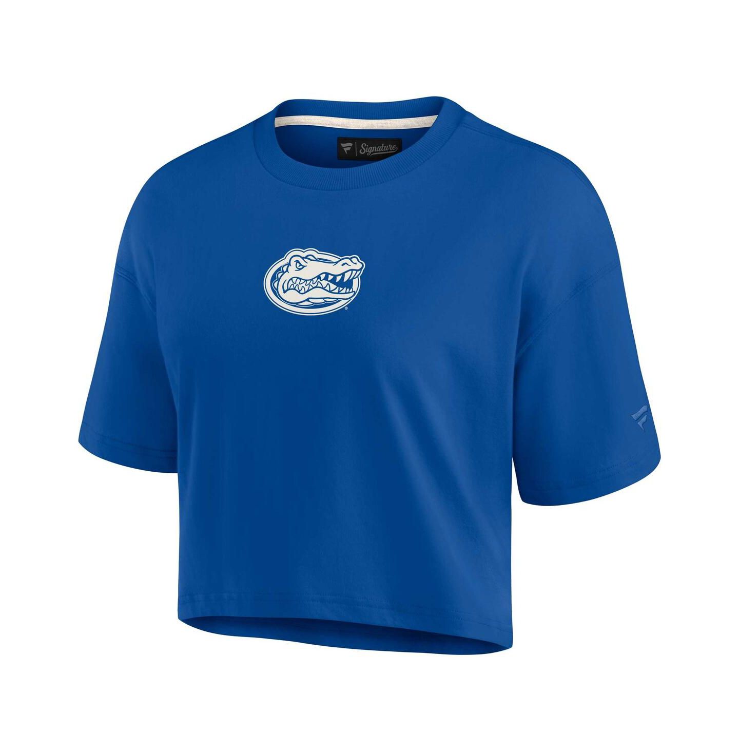 Женская футболка Fanatics Signature Royal Florida Gators Super Soft Boxy Cropped — фото 3