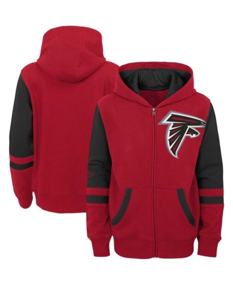 Худи Outerstuff Red Atlanta Falcons Colorblock Full-Zip для мальчиков