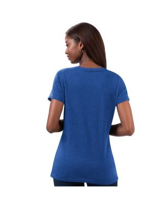 Women's Royal Distressed Chase Elliott Snap V-Neck T-shirt
