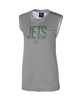 Women's Gray New York Jets No Sweat Tank Top