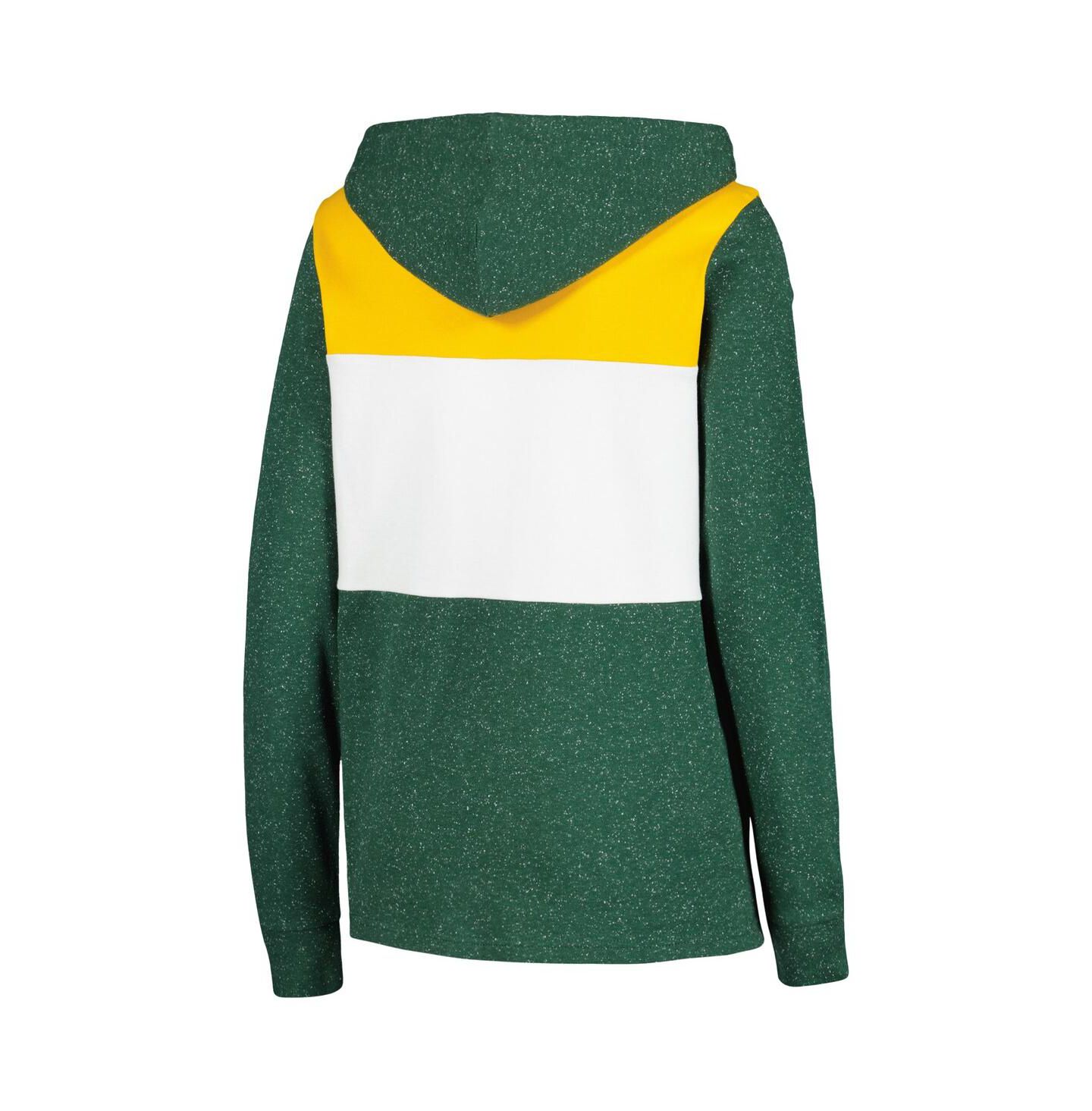Женское худи Antigua Green Green Bay Packers Wicket Pullover — фото 4