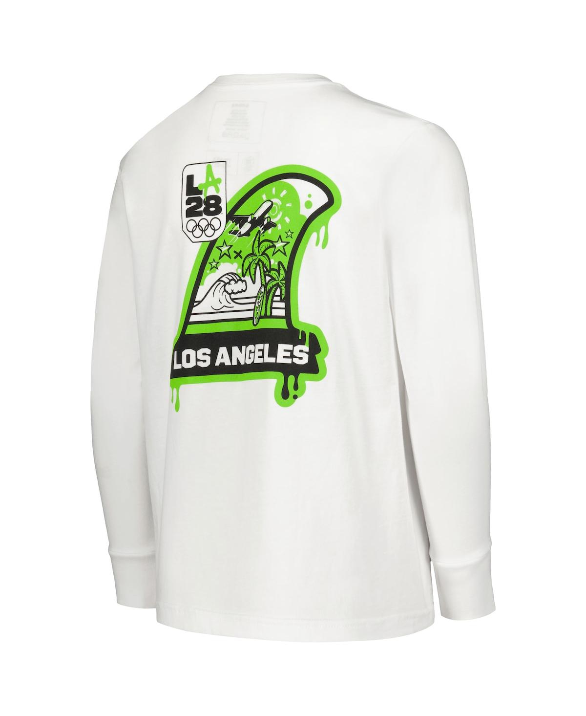 Outerstuff Big Boys White La28 Summer Olympics Long Sleeve T-shirt In White