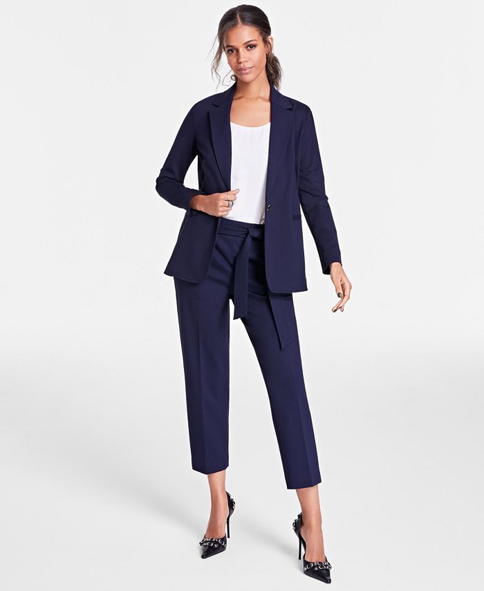 Bar III Women's Notch-Collar Single Button Blazer, Scoop-Neck Camisole ...