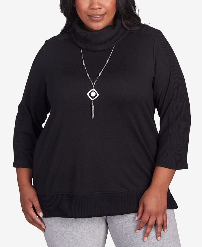 Plus size black cowl neck on sale sweater