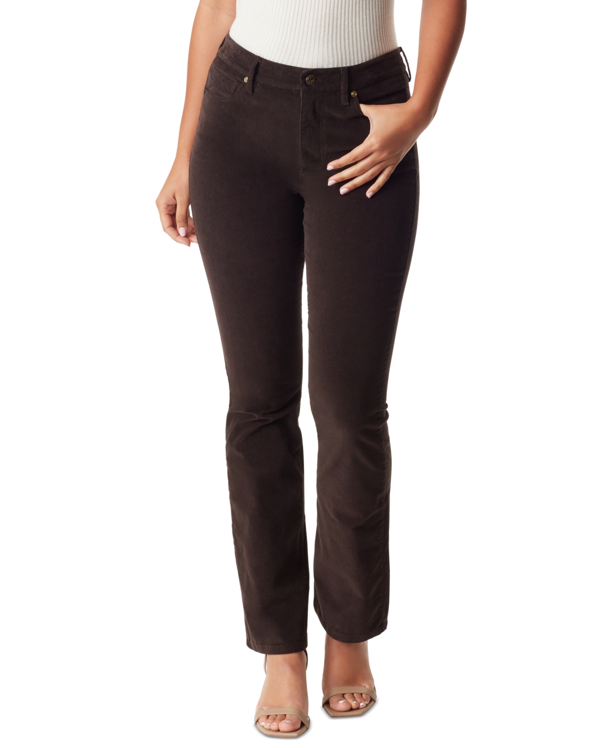 Shop Sam Edelman Women's Penny High-rise Bootcut Jeans In Java