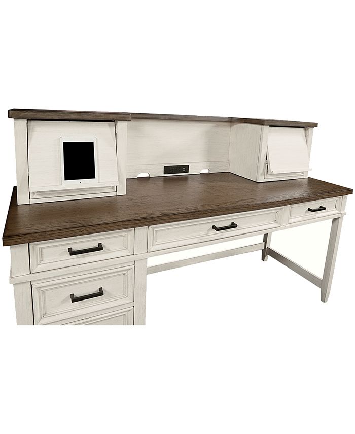 Furniture Dawnwood Pedestal Desk and Return Macy's