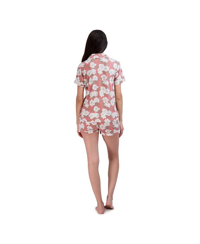 Top BCBGMAXAZRIA Caralyn Dos Fendu - Taille M, Couleur Rio Red Combo, 100% Soie - Neuf Avec étiquettes