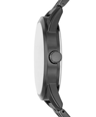 Men's Quartz Three Hand Gunmetal Alloy Watch 42mm, Gift Set