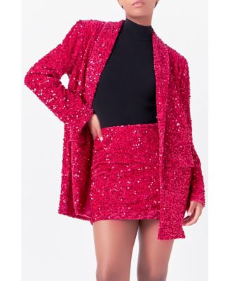 Women's Sequins Velvet Blazer